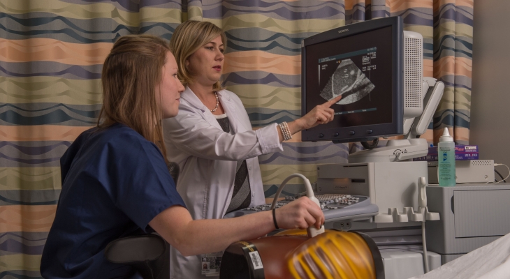 JJC Professor Elena Miller Instructing a Student