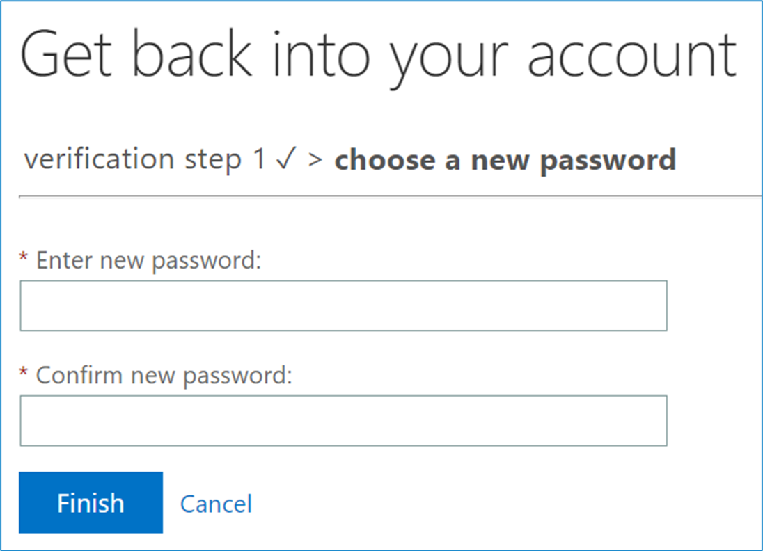 Enter your new password