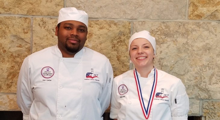 Culinary Arts Student Rob Carter (Left) and Allison Sims (Right)