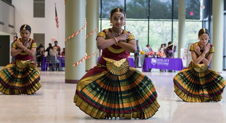 Dancers during Asian Fusion at JJC in 2017.